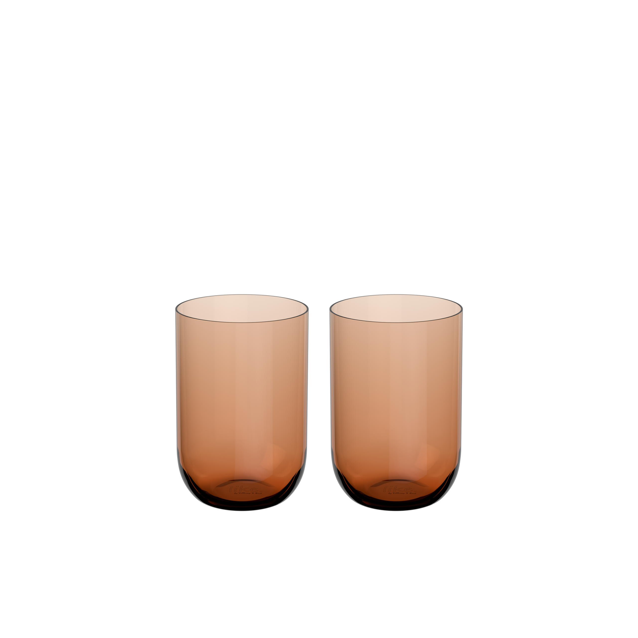 Like 高水杯（暖棕陶）二入
