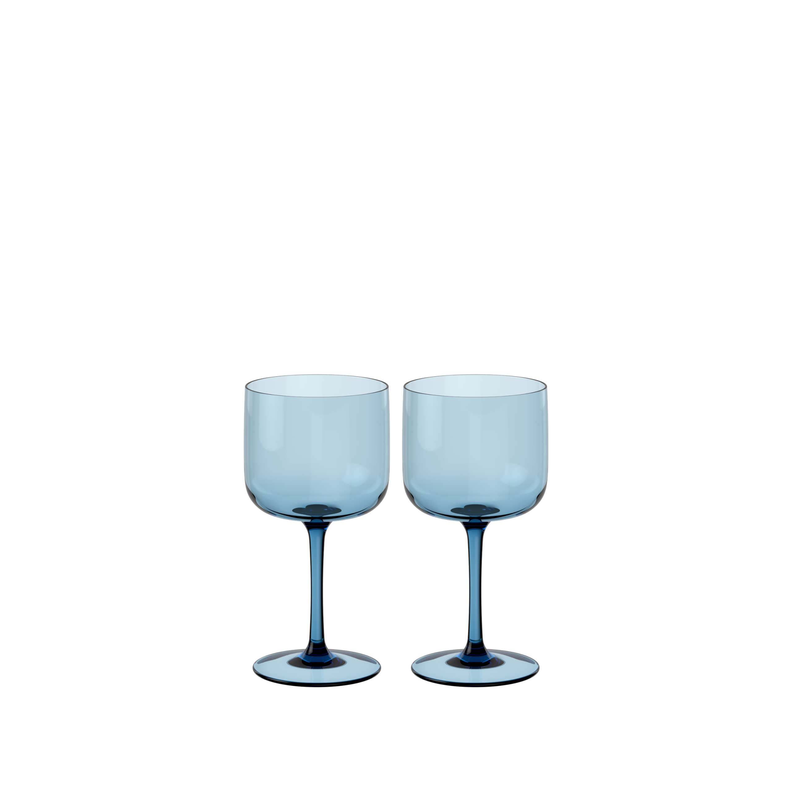 Like 高腳紅酒杯（冰霧藍）二入