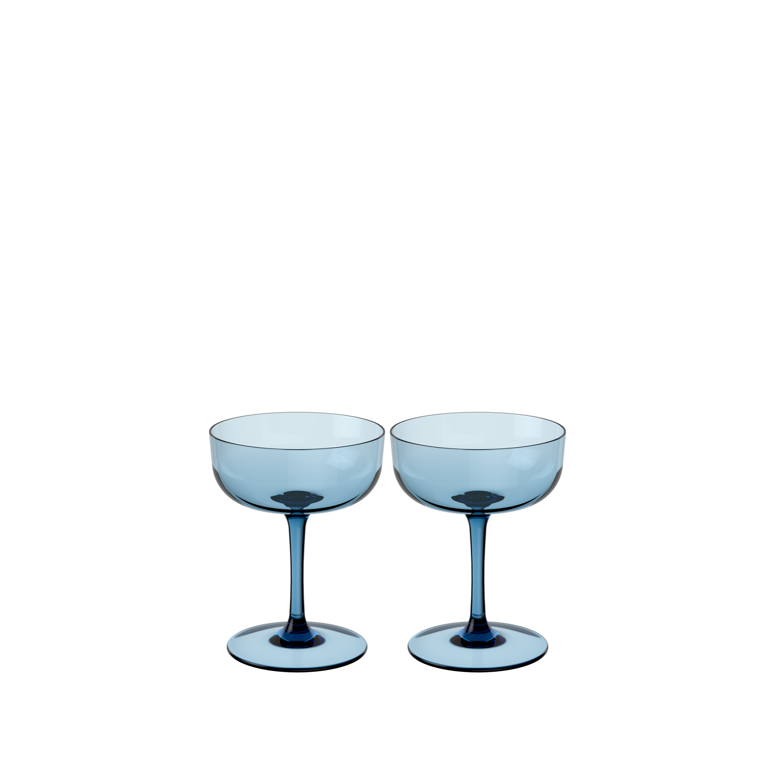 Like 香檳甜點高腳杯（冰霧藍）二入