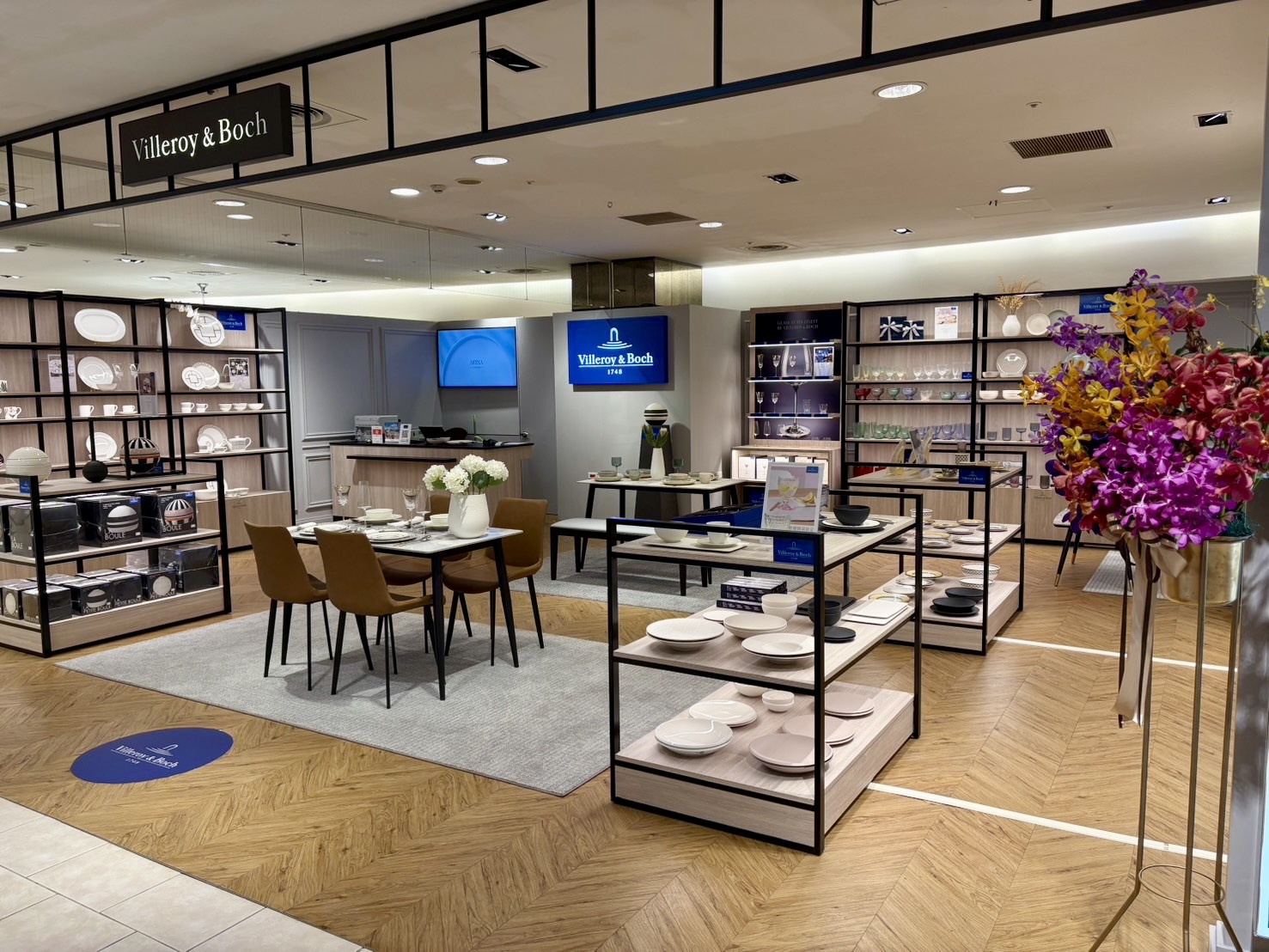 Villeroy & Boch 臺中新光三越專櫃沉浸式空間與系列餐瓷展示