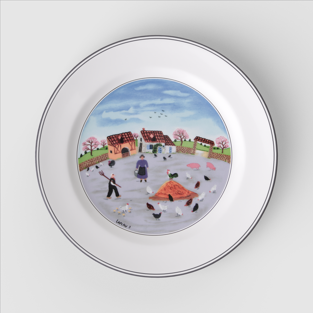 Design Naif純真生活 富饒農場 平盤 27cm