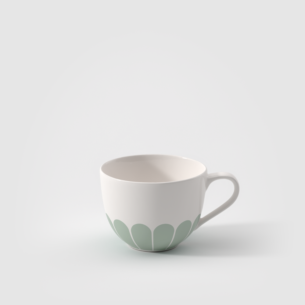Fleur花漾 鼠尾草綠 咖啡杯 11.3 x 8.7 x 6.4 cm 160 ml