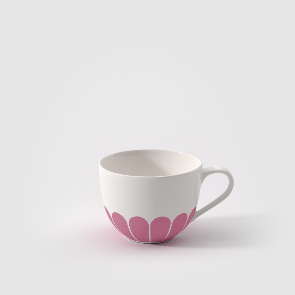 Fleur花漾 莓果粉 咖啡杯 11.3 x 8.7 x 6.4 cm, 160 ml
