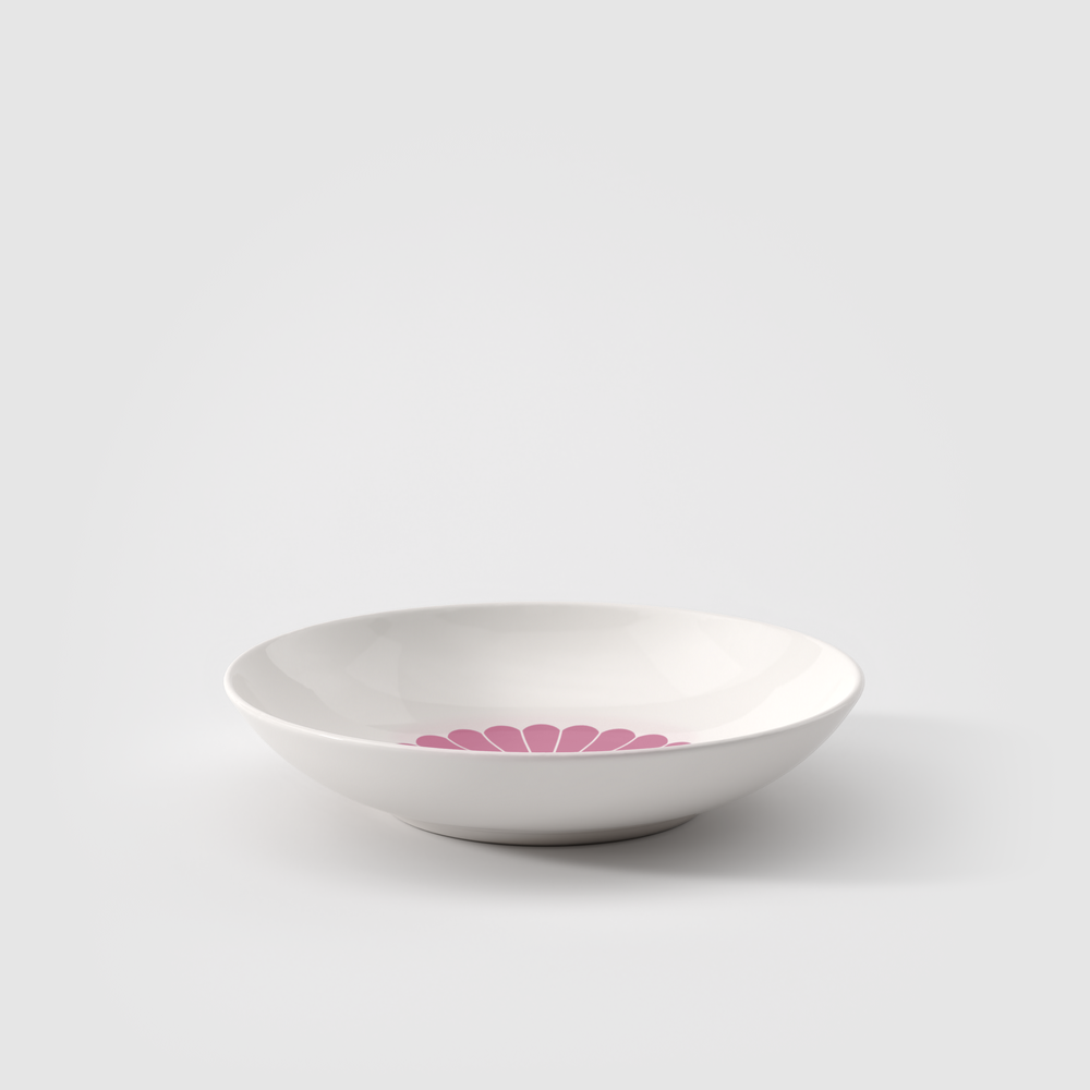 Fleur花漾 莓果粉 深盤 24cm, 620ml