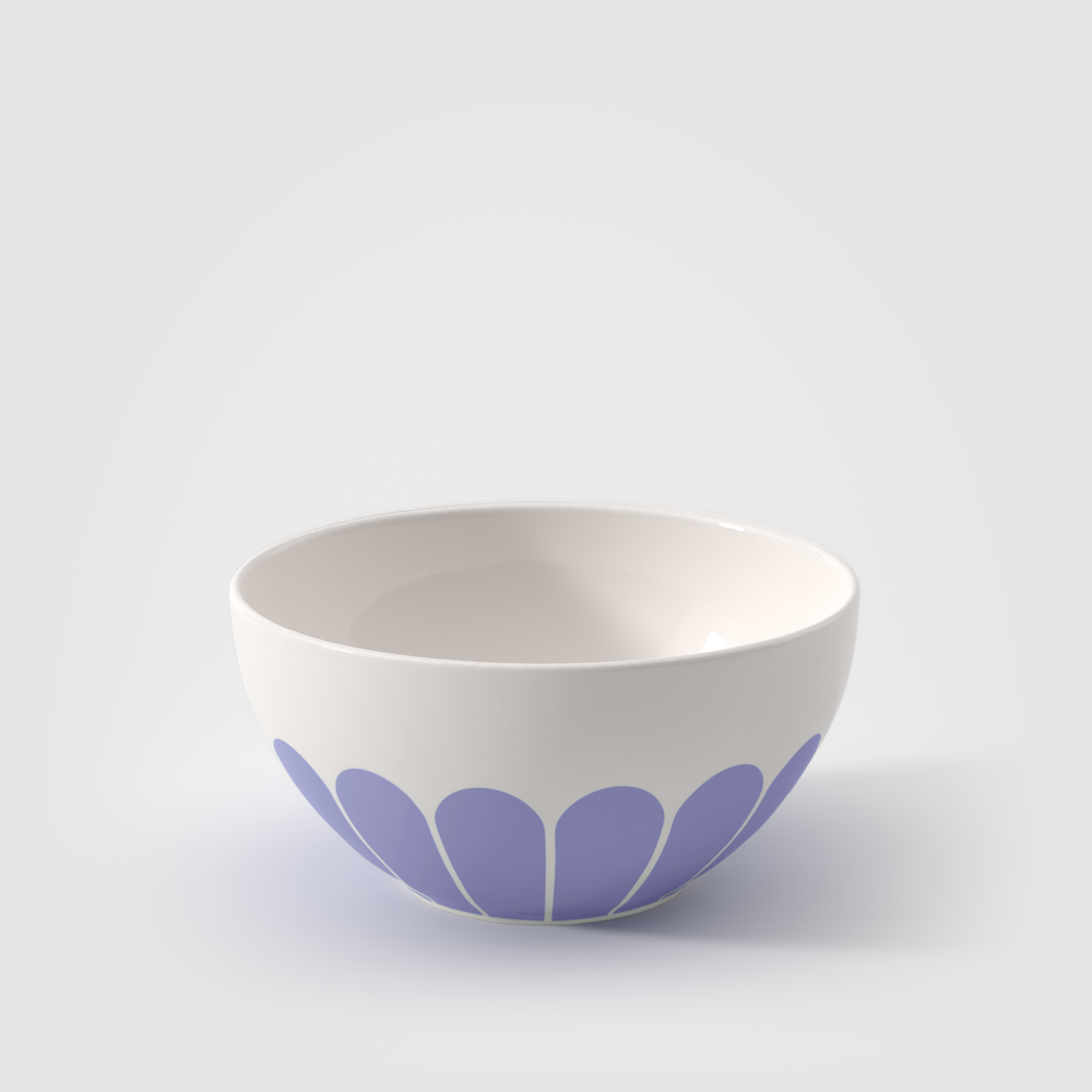 Fleur花漾 鳶尾藍 麥片碗 直徑14cm